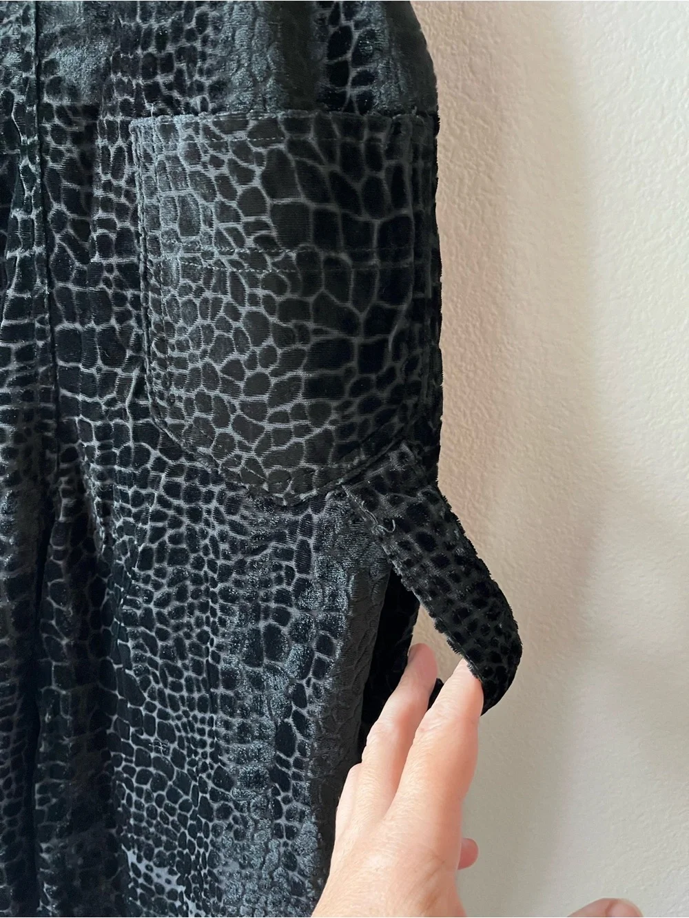 Girls Rachel's Kids Black Animal Print Velour Overalls - Size 10